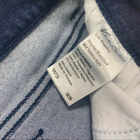 Kancan Moto Leg Distressed Skinny Jeans Blue - Picture 8 of 8